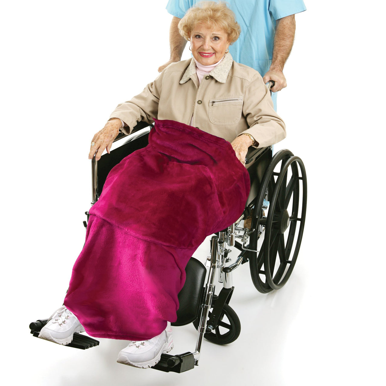 Couverture Classy Pal pour fauteuil roulant avec poche et attaches
