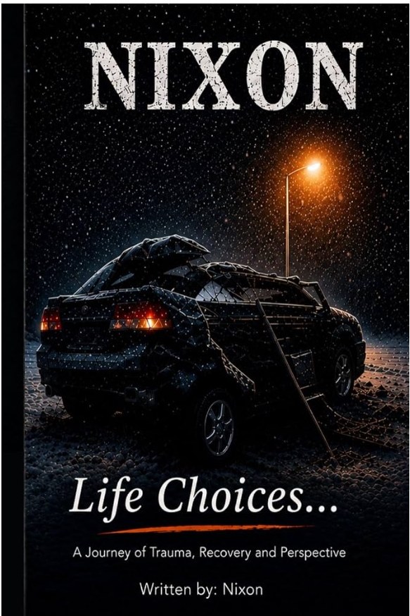 Couverture du livre NIXON - Life Choices de M Nixon : une voiture accidentée la nuit