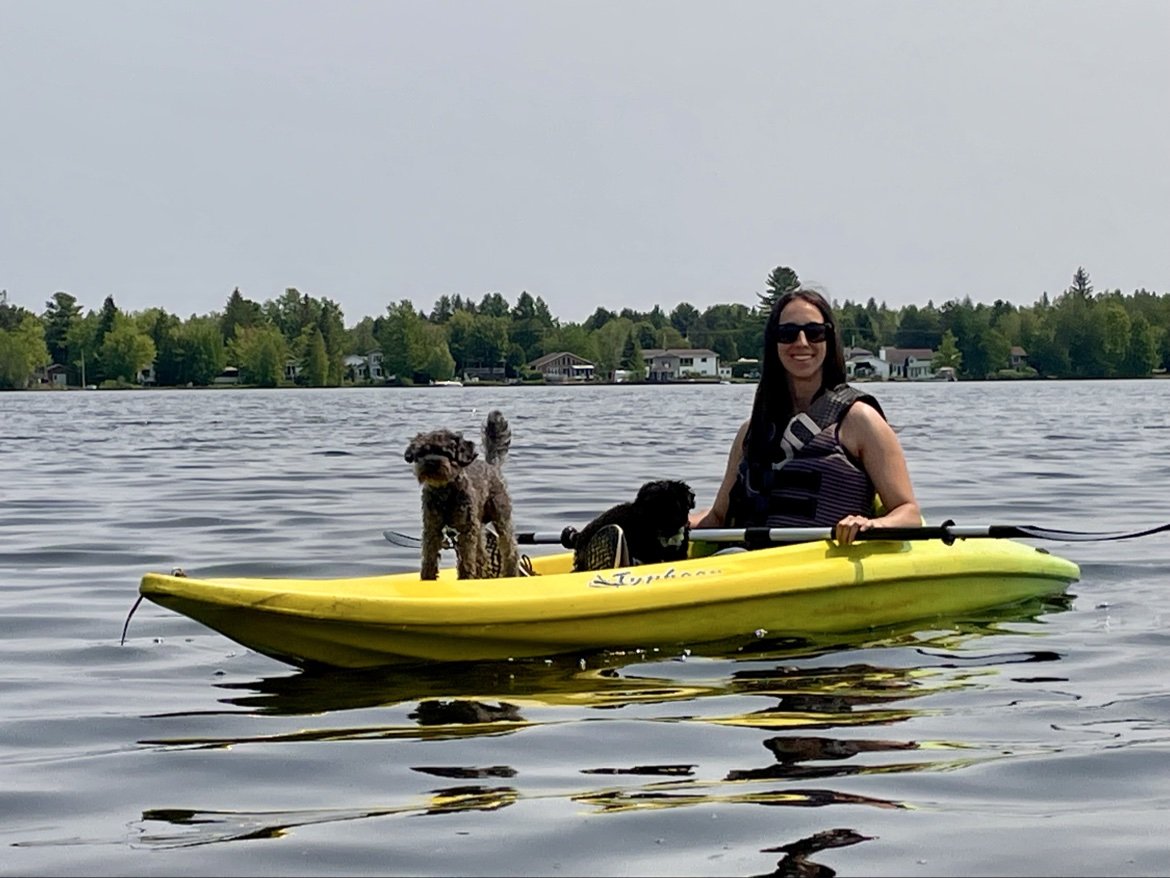 Mes copilotes préfèrent le kayak