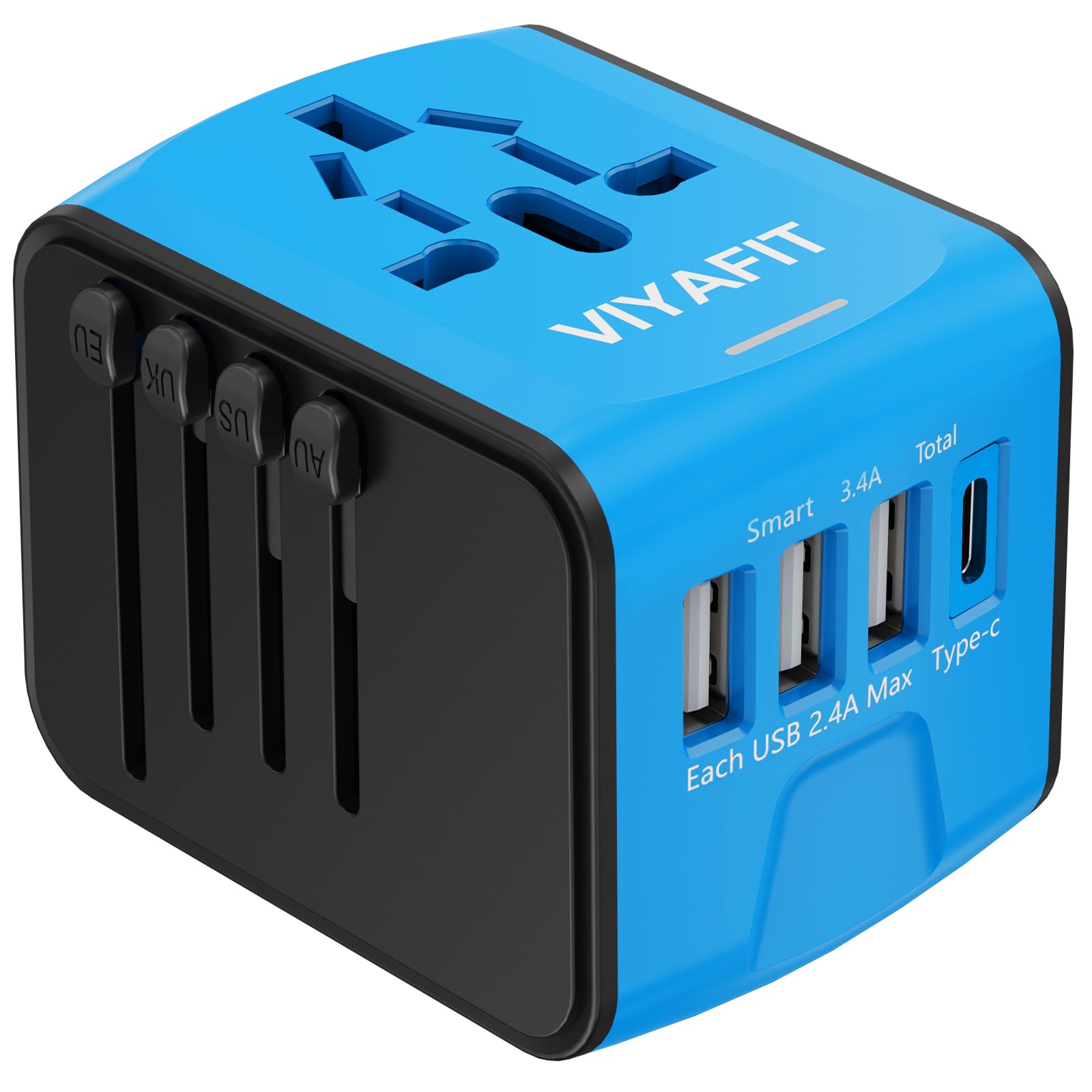 Adaptateur de voyage universel Viyafit 5-en-1