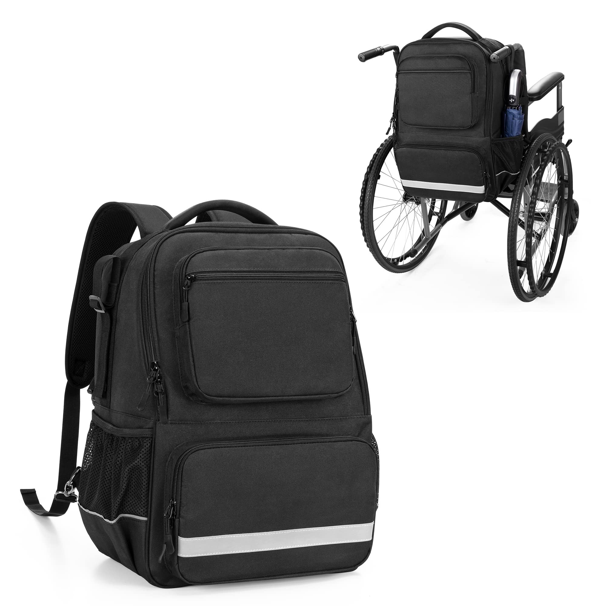 Sac à dos SAMDEW pour fauteuil roulant avec poche isolée